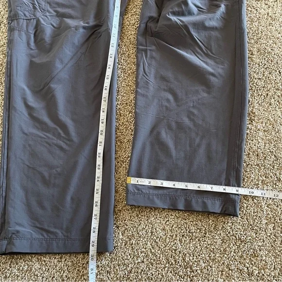 L.L. Bean Cresta Hiking Pants Men’s 36x30 Gray Nylon Utility Cargo Fish Outdoor - Picture 15 of 16